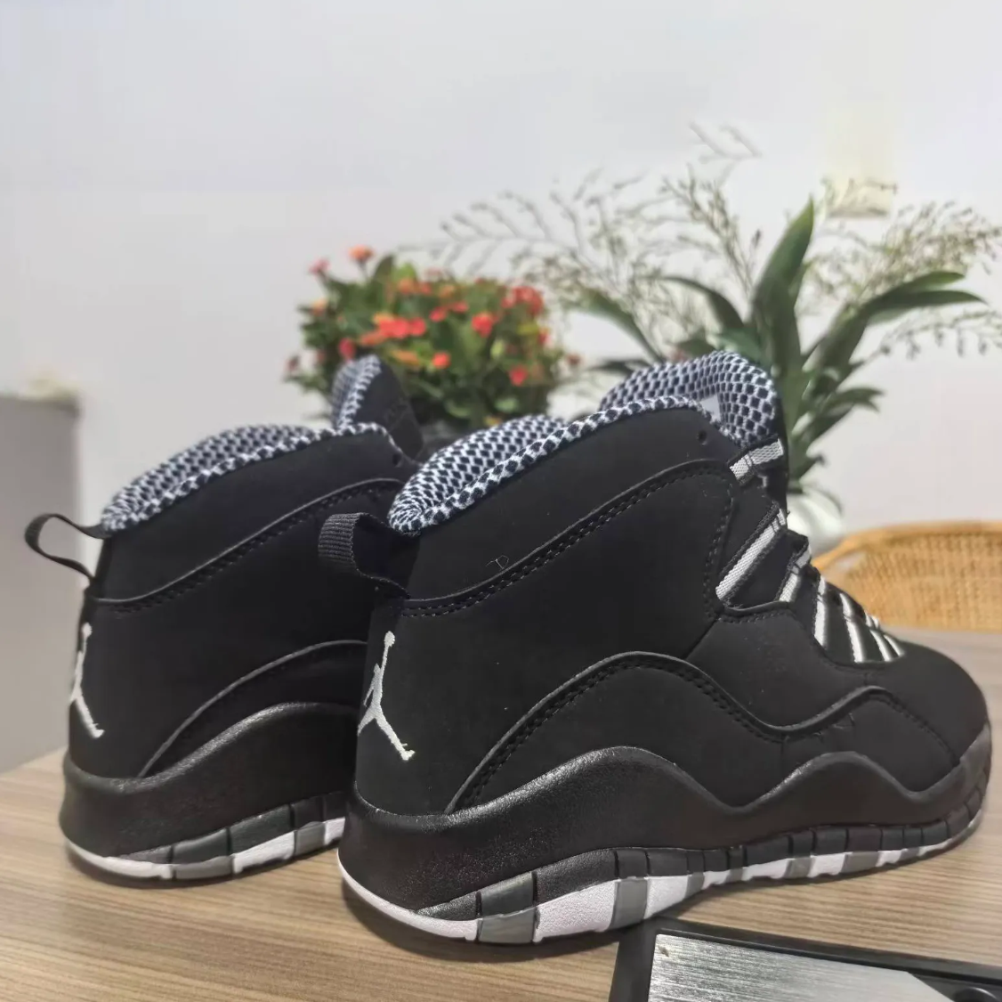 Air Jordan 10 Black And White Stealth Shoes Sneakers