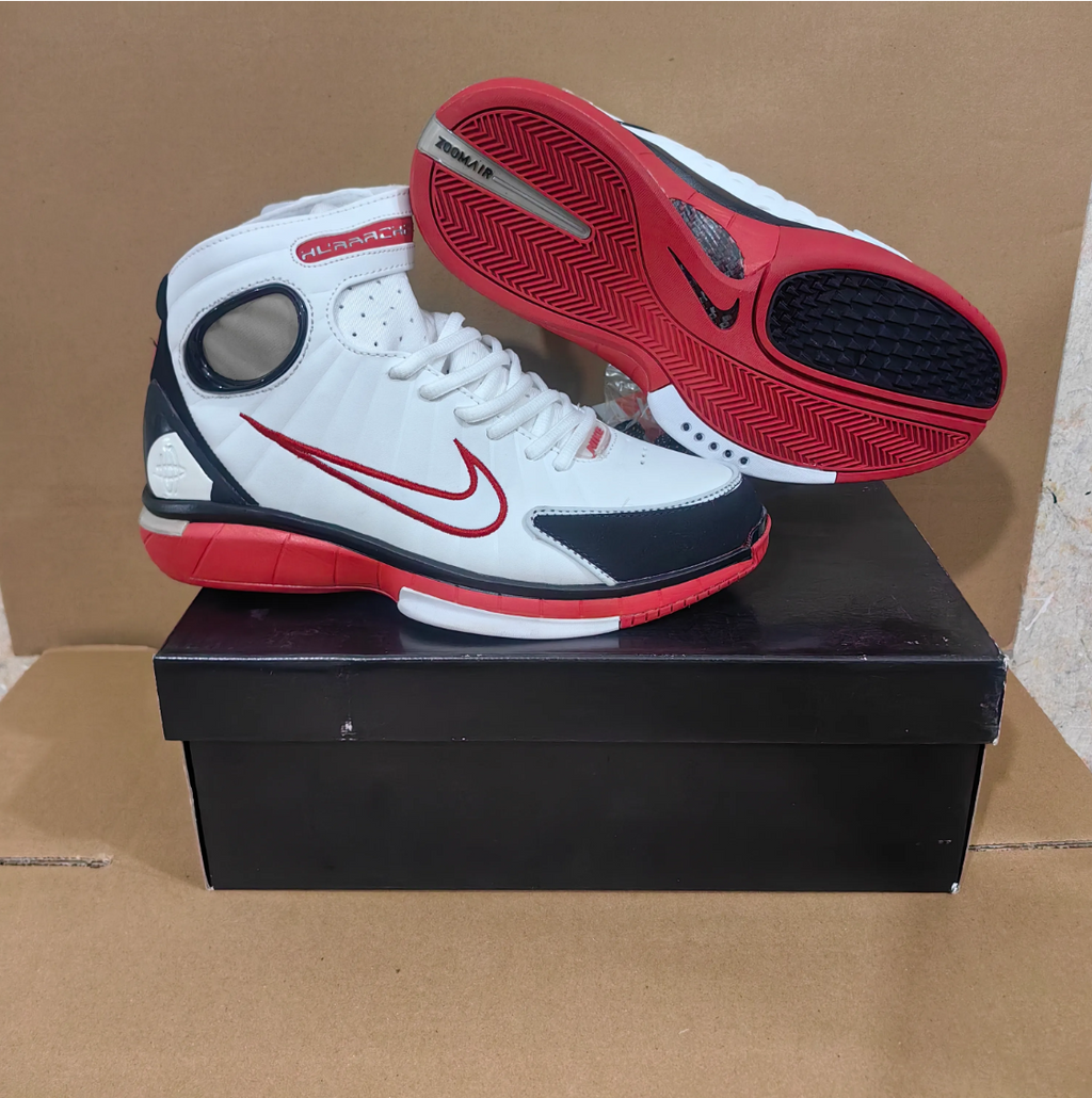 Air Zoom Huarache 2K4 White Varsity Red Shoes Sneakers