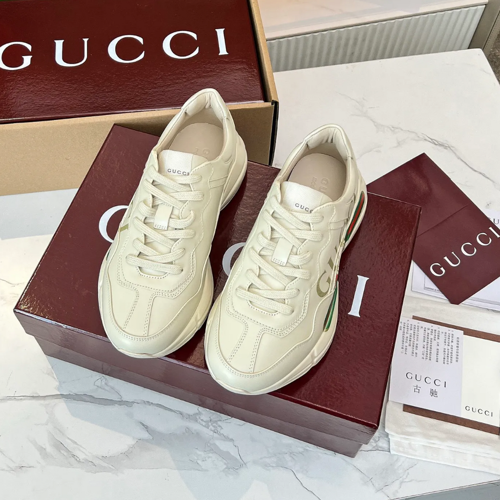 GG Rhyton Canvas Logo Shoes Sneakers