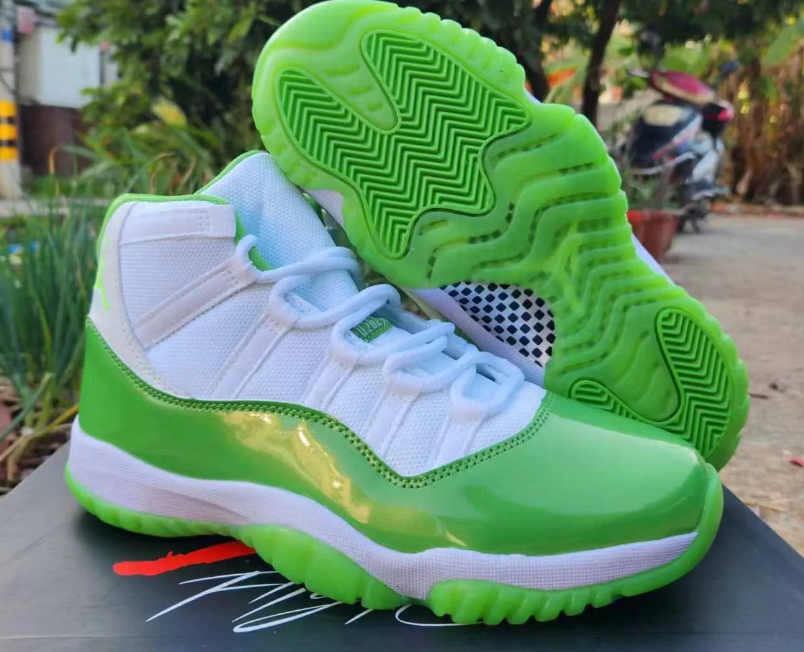 Air Jordan 11 Lime Green Shoes Sneakers