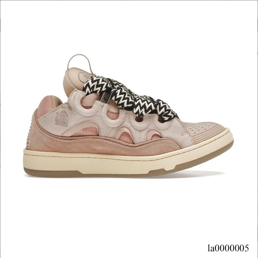 Lanvin Leather Curb Pink Shoes Sneakers – la0000005
