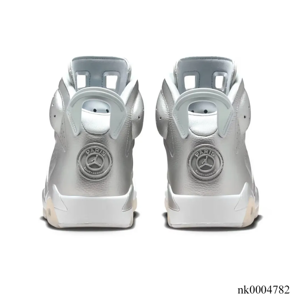 PSG x Air Jordan 6 Metallic Silver Shoes Sneaker