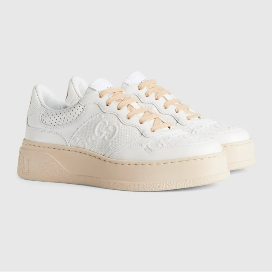 GG Embossed Leather Shoes Sneakers