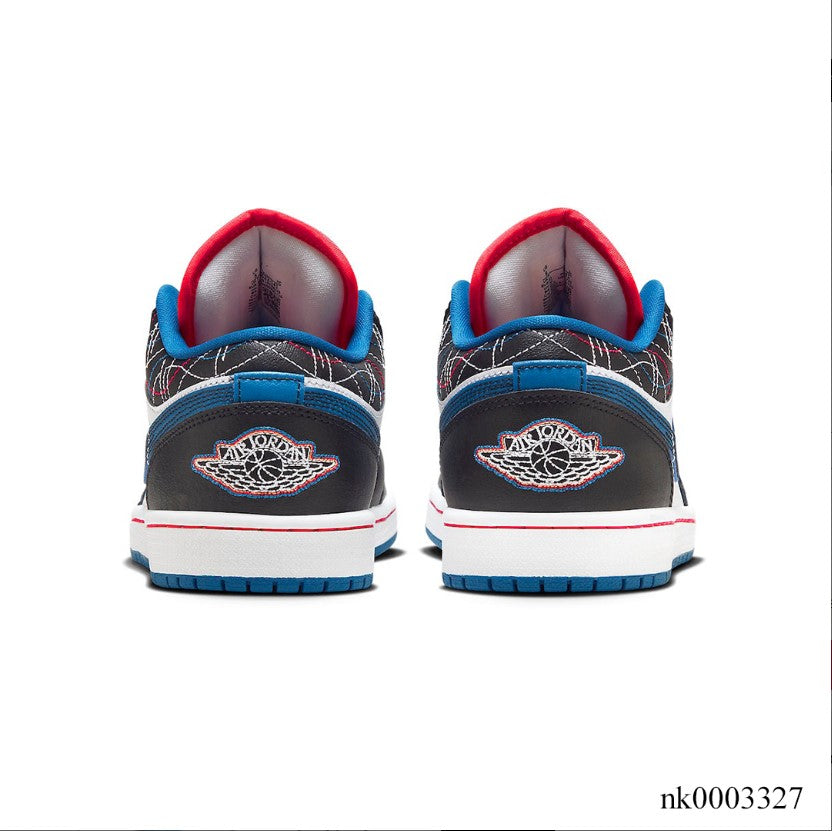 Air Jordan 1 Low SE Black Industrial Blue Shoes Sneakers