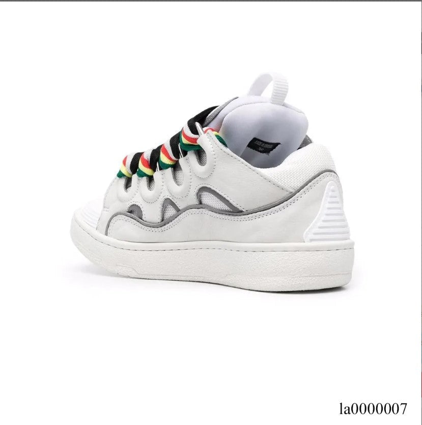 Lanvin Curb Sneaker White Blue Shoes Sneakers