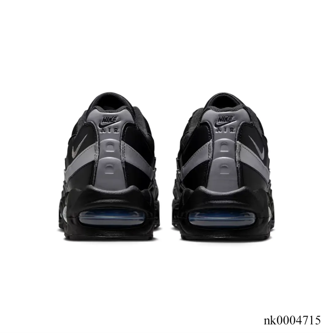 Air Max 95 Big Bubble Black Metallic Silver Shoes Sneakers