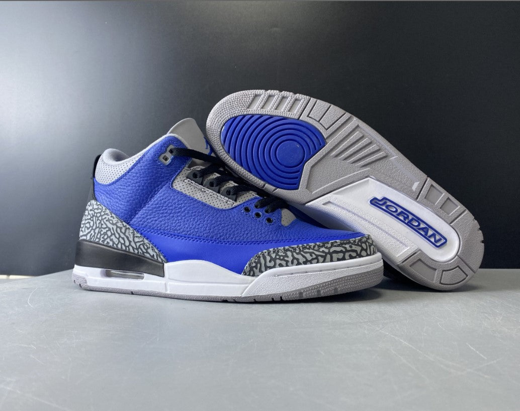 Air Jordan  Jordan 3 Retro Varsity Royal Cement Shoes Sneakers