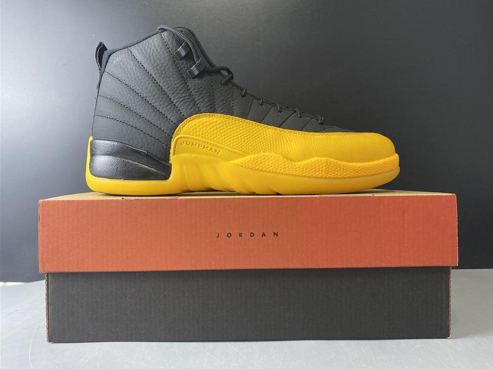 Air Jordan 12 Retro Black University Gold Shoes Sneakers