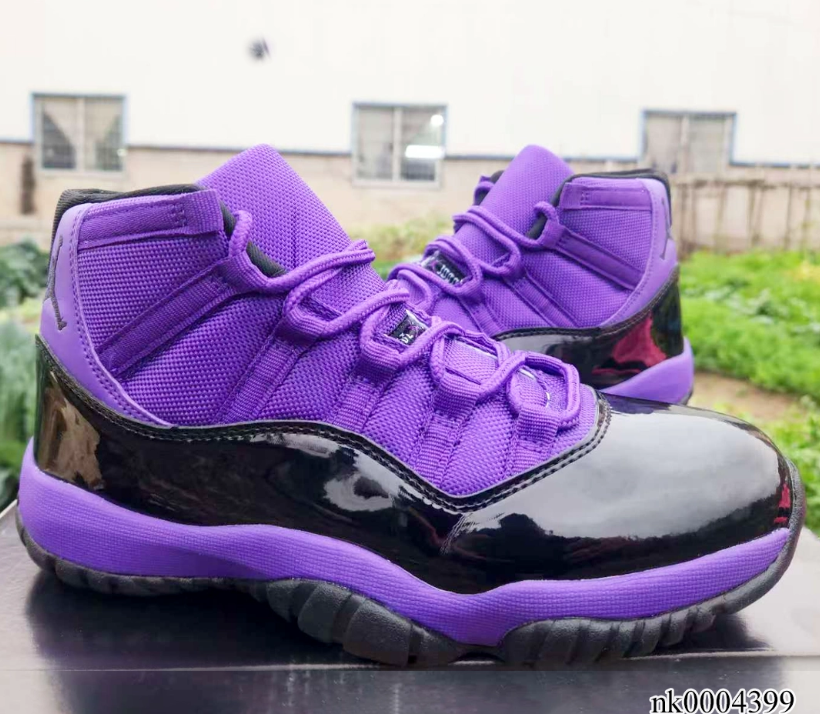 Air Jordan 11 Black Purple Shoes Sneakers