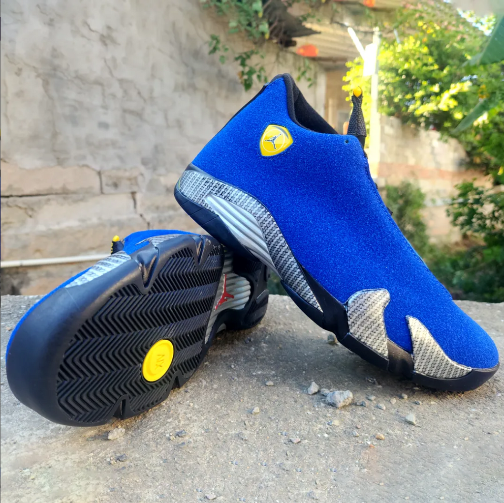 Air Jordan 14 Ferrari Blue Shoes Sneakers