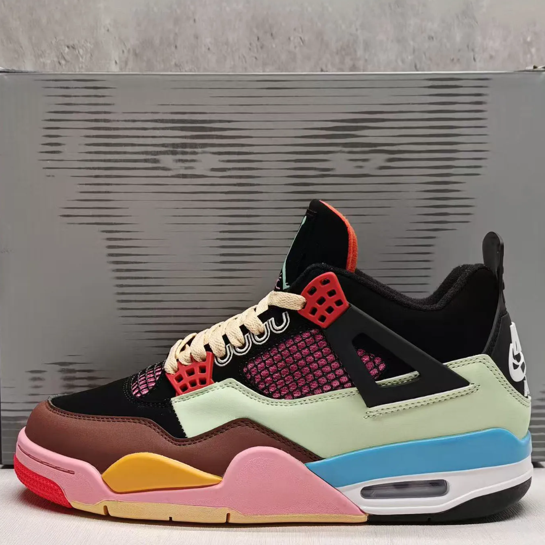J Balvin x Air Jordan 4 Multicolor Shoes Sneakers