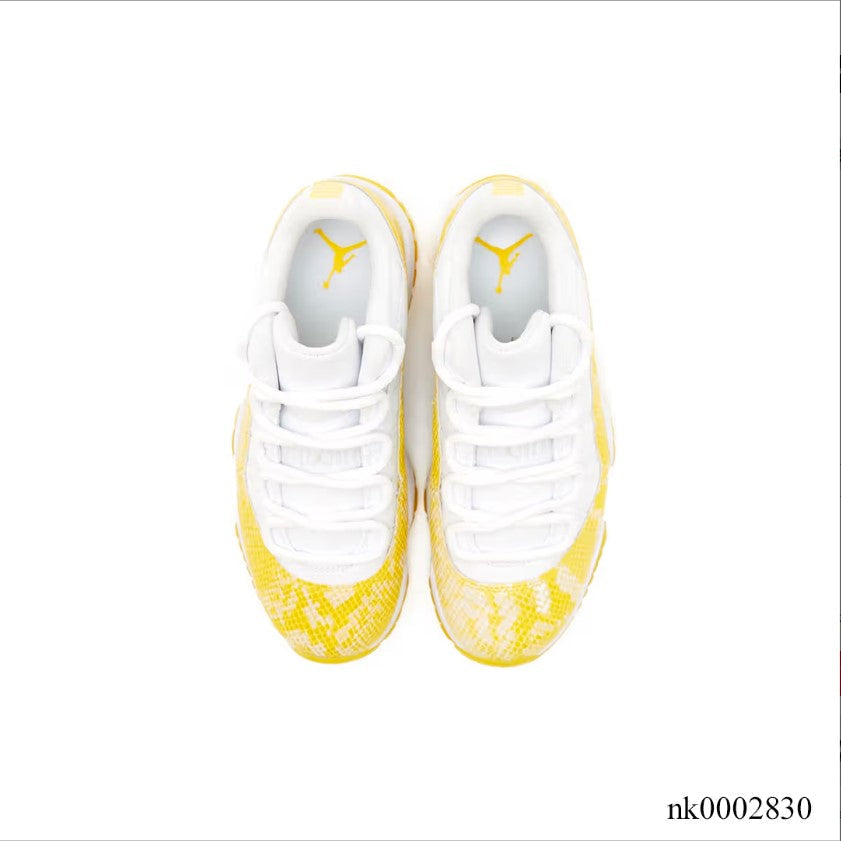 Air Jordan 11 Retro Low Tour Yellow Snakeskin Shoes Sneakers