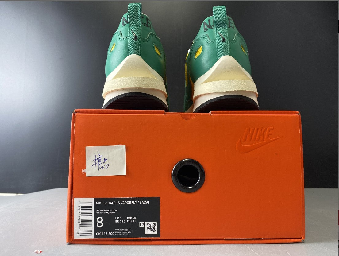 Sacai x Pegasua Vaporfly Yellow Green Shoes Sneakers