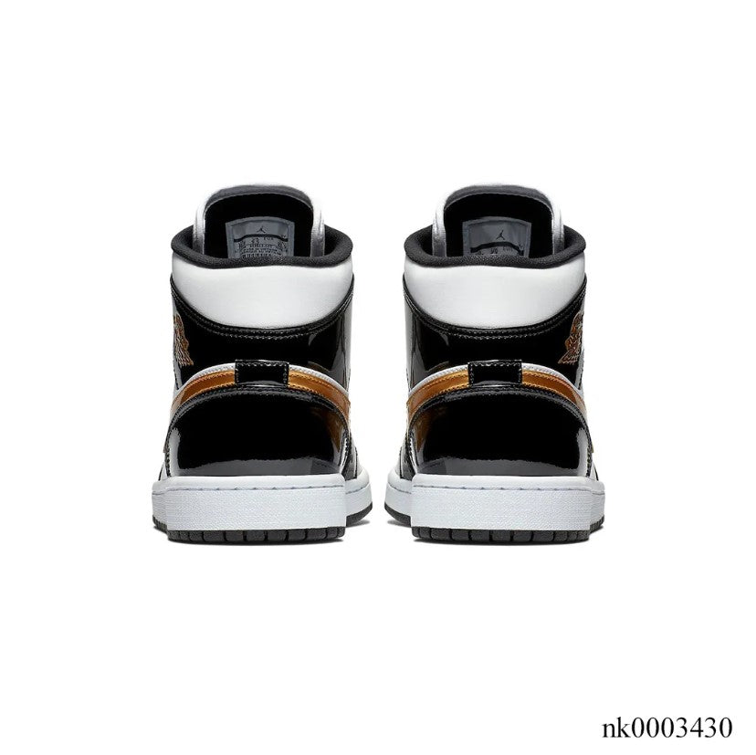 Air Jordan 1 Mid SE Black Gold Shoes Sneakers