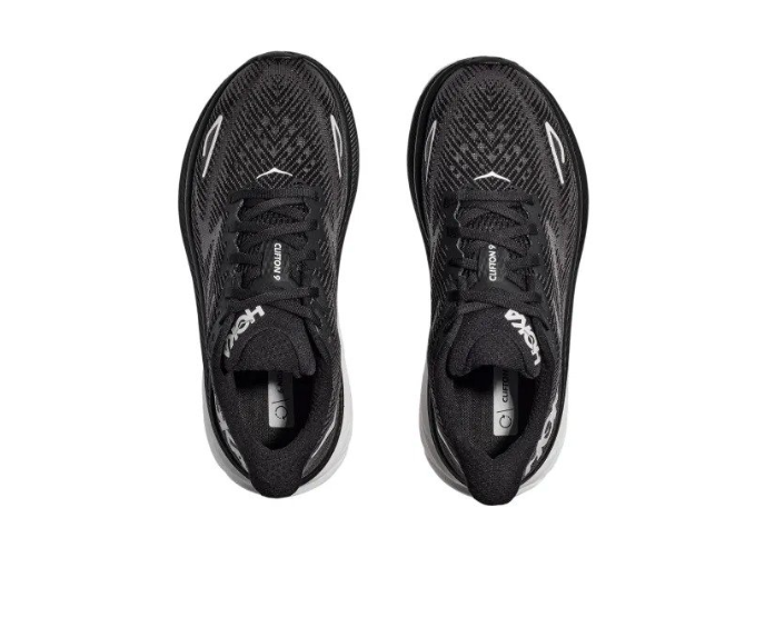 Hoka One One Clifton 9 2E Wide Black White 1132210-BWHT