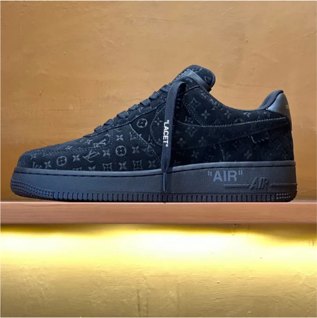 LV x Air Force 1 Virgil Abloh Black Shoes Sneakers
