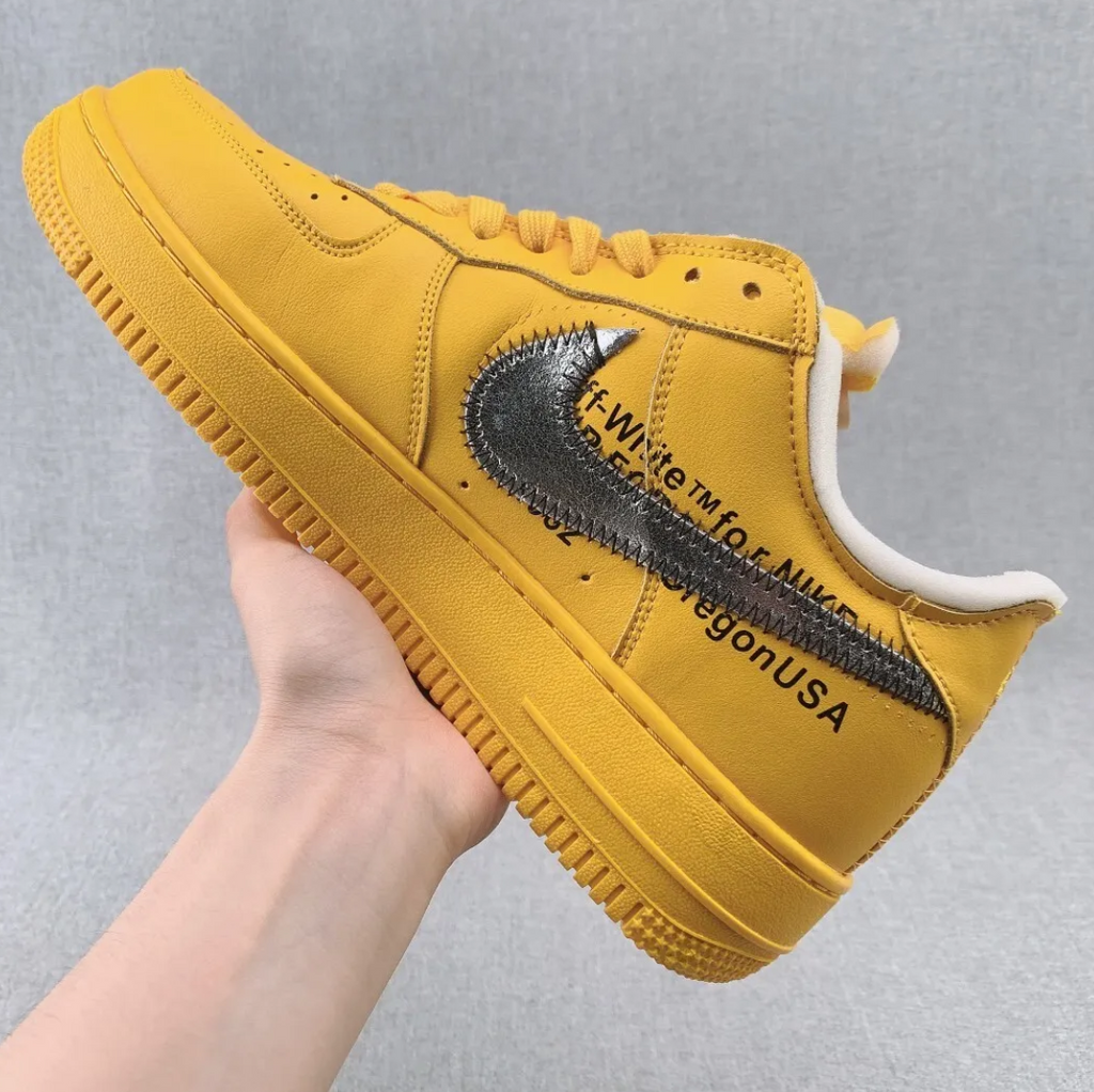 Air Force 1 Low OW ICA University Gold Shoes Sneakers