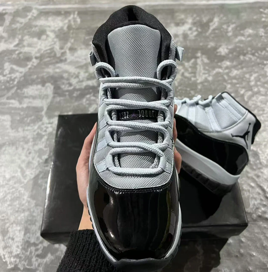 Air Jordan 11 Black Cool Grey Shoes Sneakers