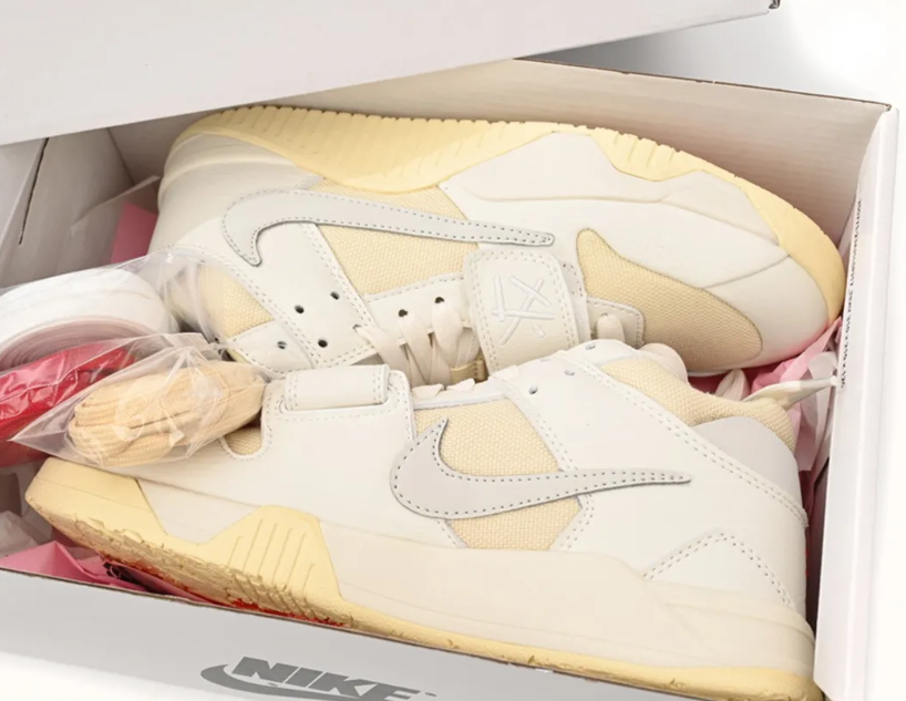 Travis Scott x Jumpman Jack White Cream Shoes Sneakers