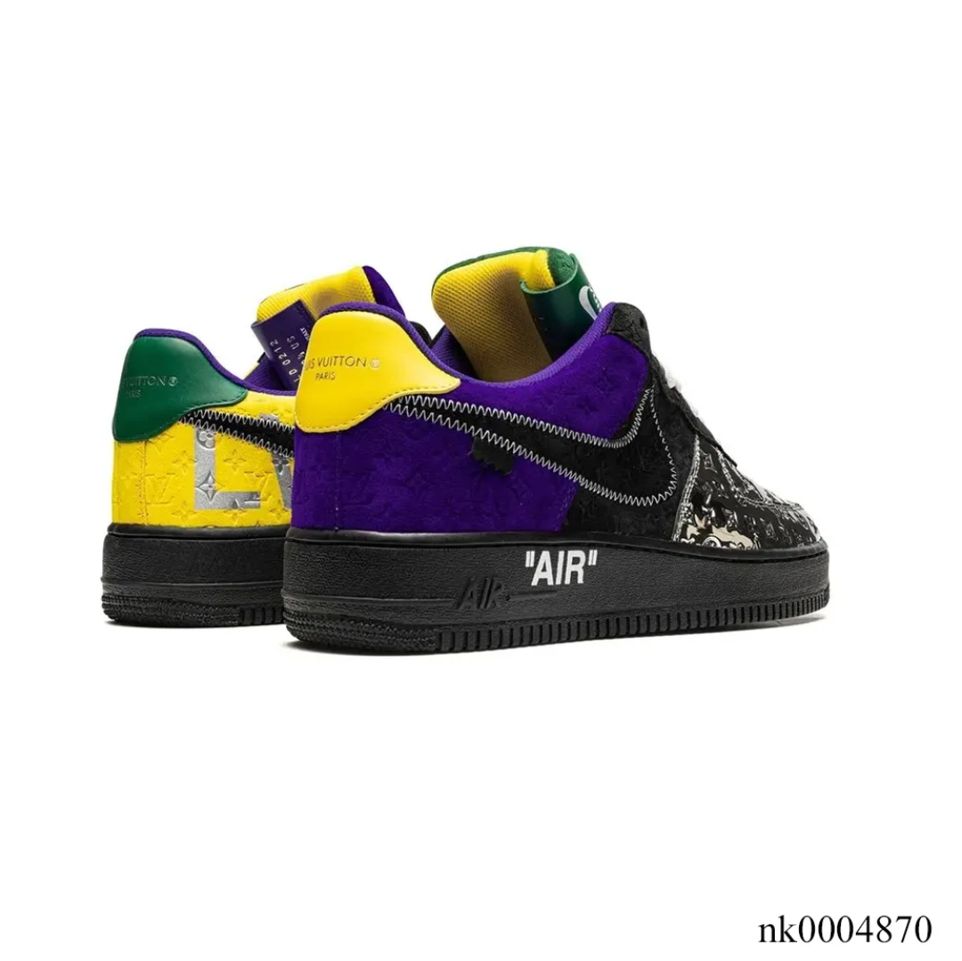 LV x Air Force 1 Low ‘Virgil Abloh Purple Metallic Silver’ Shoes Sneakers