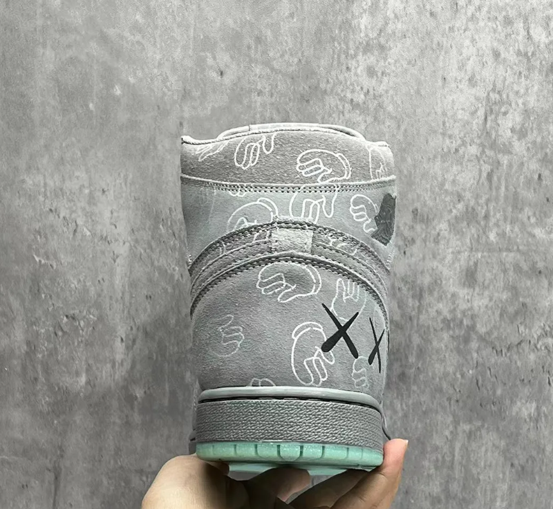 KAWS x Air Jordan 1 High Cool Grey Shoes Sneakers