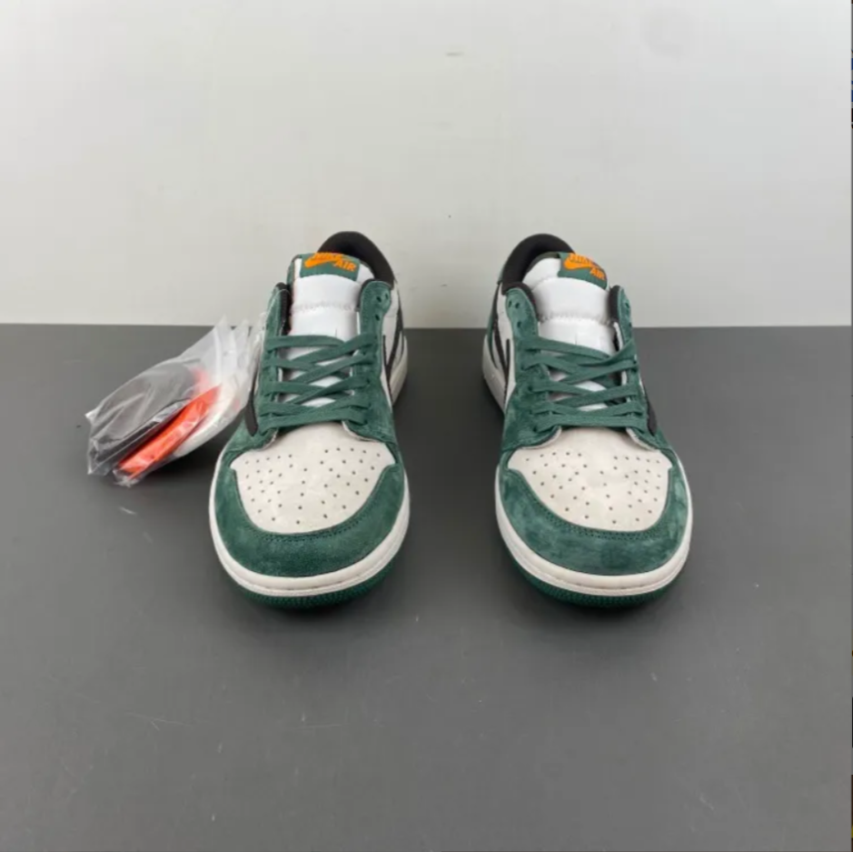 Travis Scott x Air Jordan 1 Low OG SP Green Velvet Shoes Sneakers