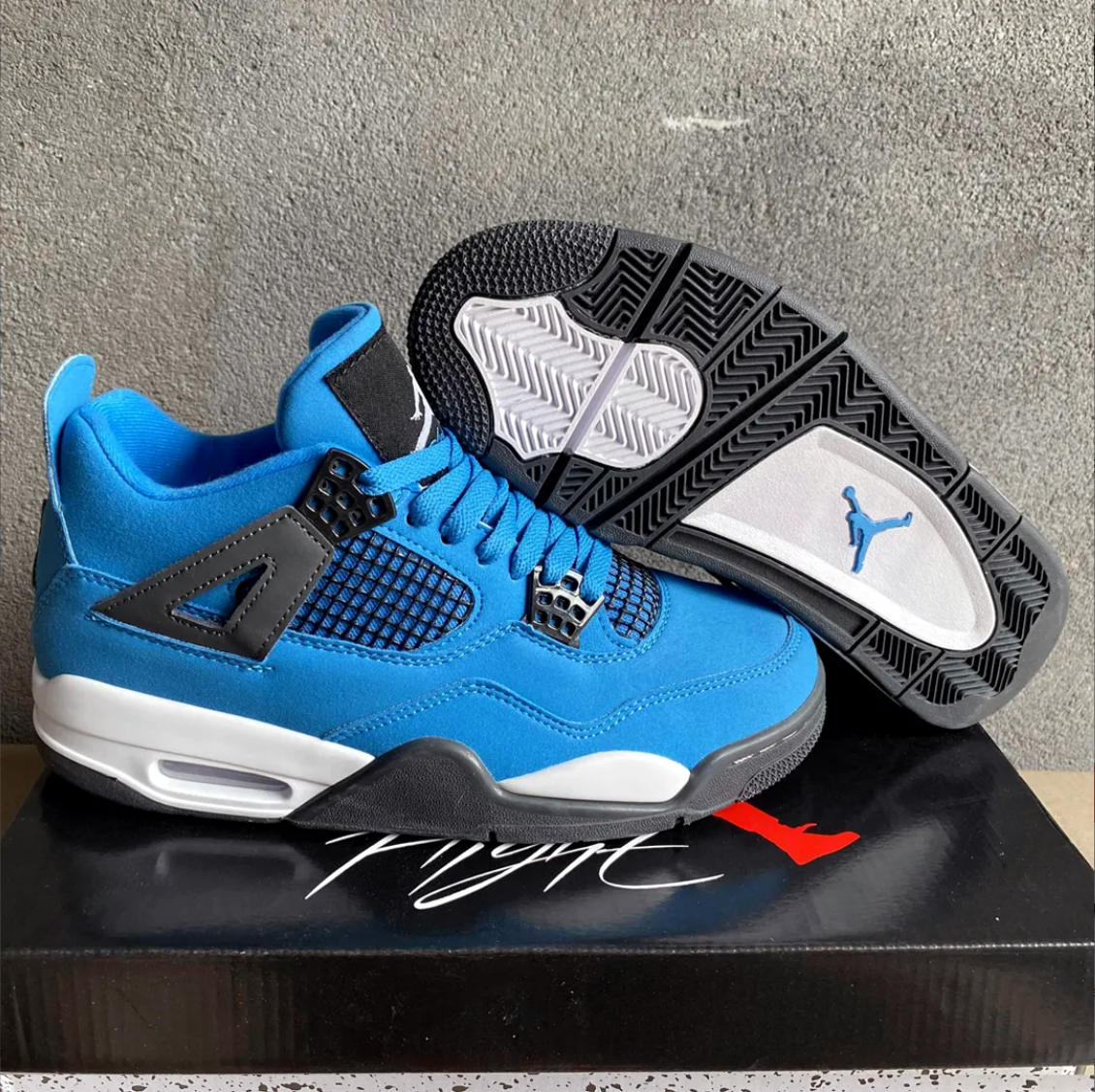 Air Jordan  4 Pure Blue Shoes Sneakers