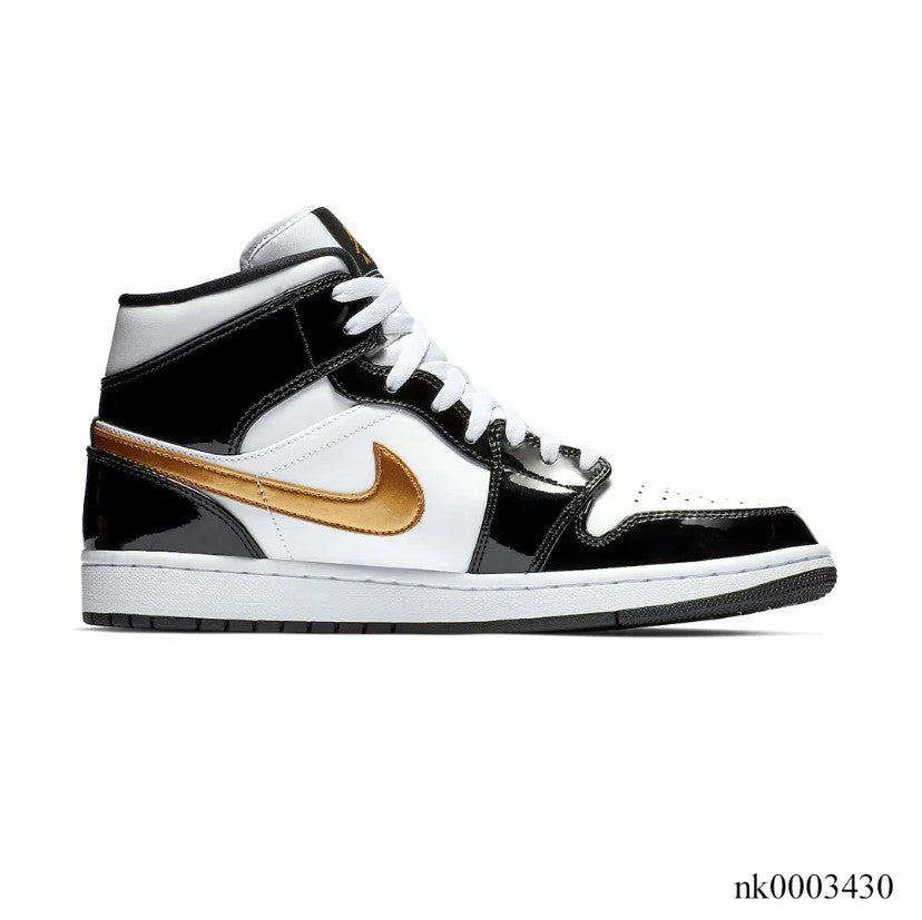 Air Jordan 1 Mid SE Black Gold Shoes Sneakers