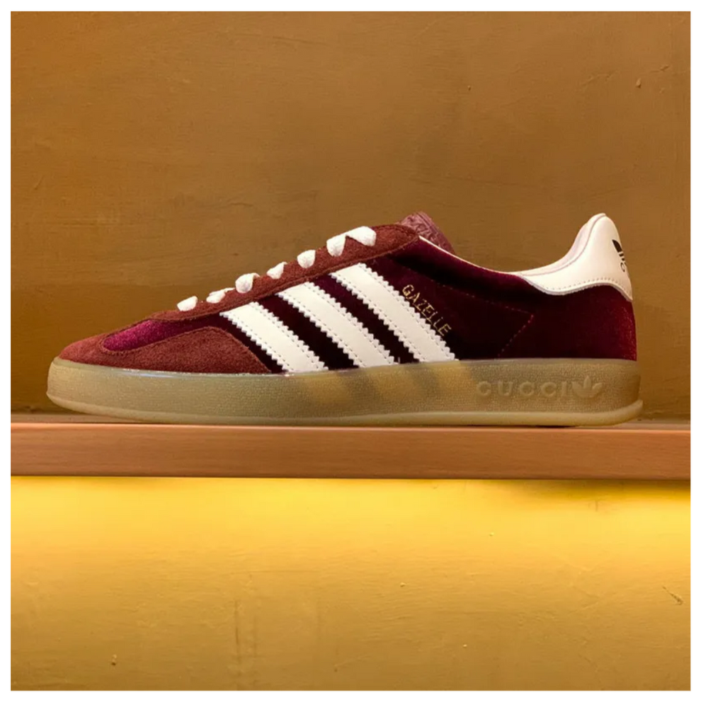 GG x AD Gazelle ‘Burgundy Velvet’ Shoes Sneakers