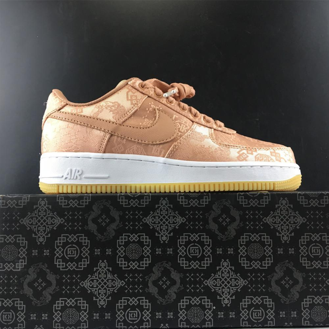 Air Jordan 1 Low Clot Rose Gold Silk Shoes Sneakers
