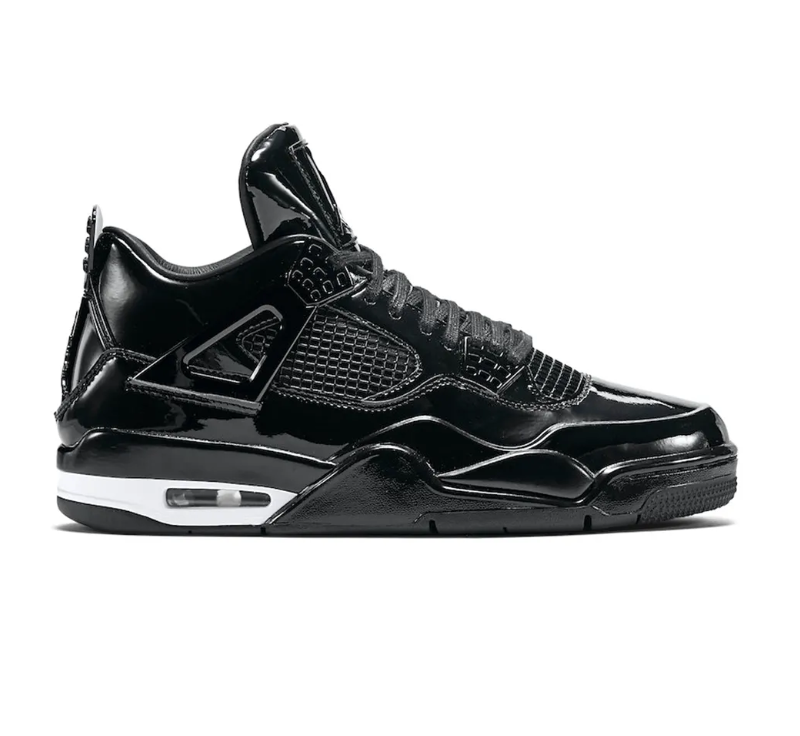Air Jordan 4 Retro 11Lab4 Black Patent Leather Shoes Sneakers