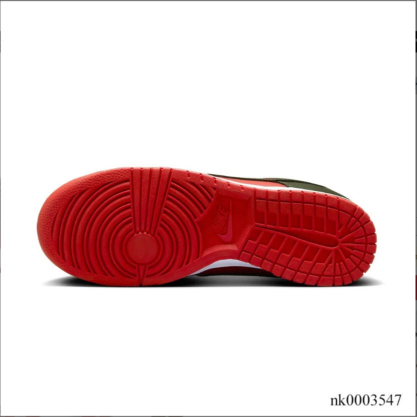 Dunk Low Mystic Red Cargo Khaki Shoes Sneakers