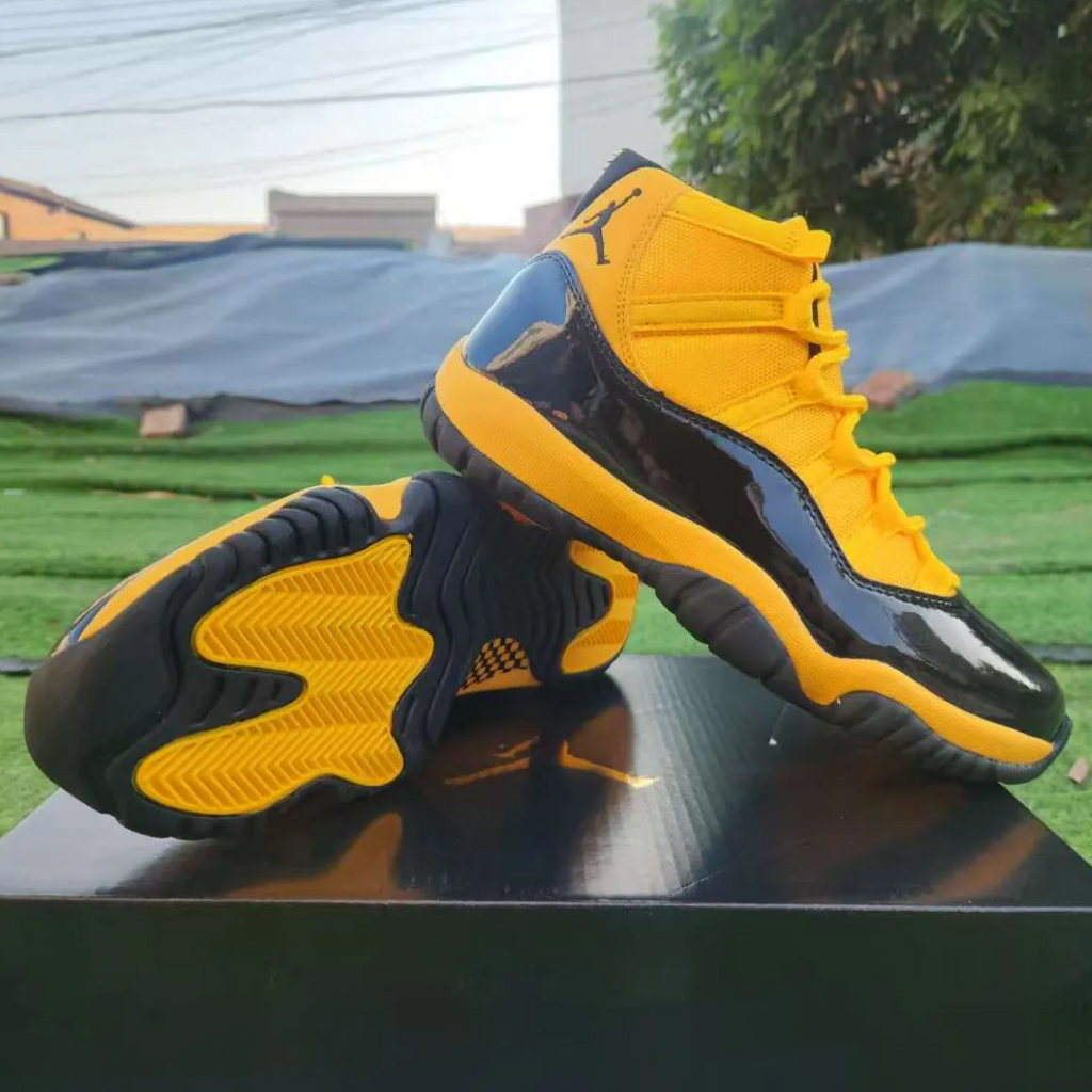 Air Jordan 11 Gamma Black & Yellow Shoes Sneakers
