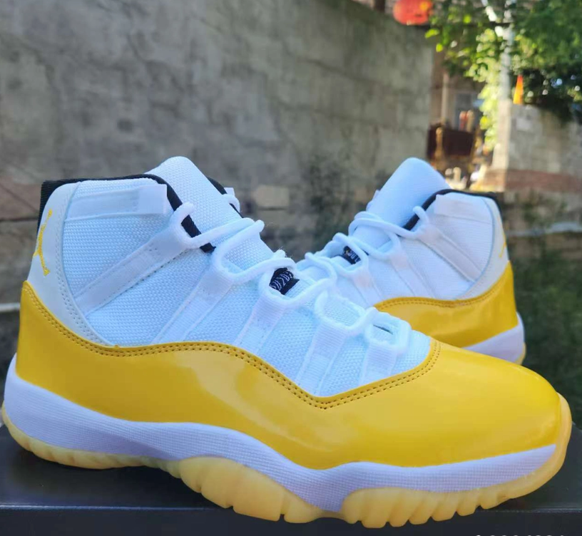 Air Jordan 11 White Yellow Shoes Sneakers
