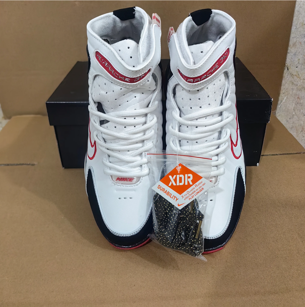 Air Zoom Huarache 2K4 White Varsity Red Shoes Sneakers