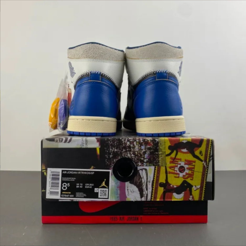 Fragment x Union LA x Air Jordan 1 High OG Sport Royal Shoes Sneakers
