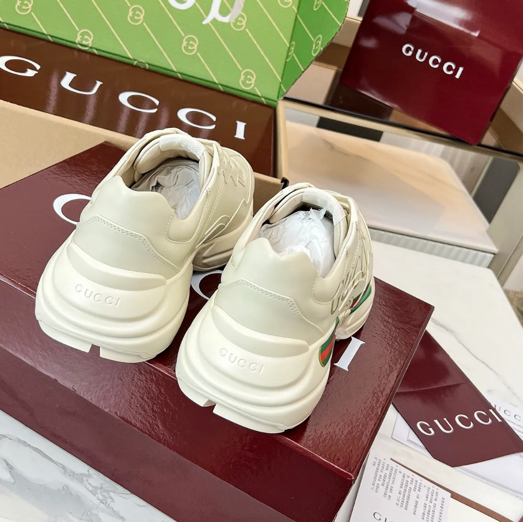 GG Rhyton Canvas Logo Shoes Sneakers