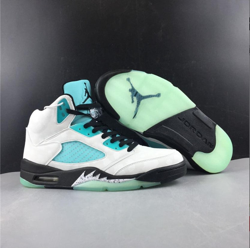 Air Jordan 5 Retro Island Green Shoes Sneakers
