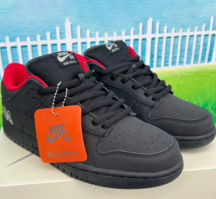 SUP x Dunk Low SB Black Shoes Sneakers