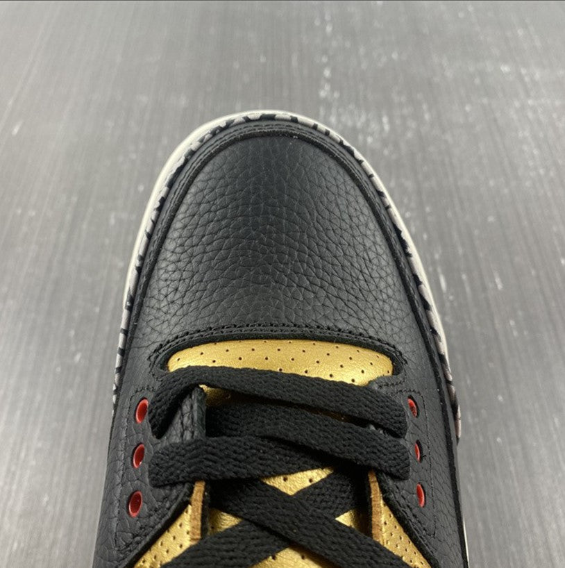 Air Jordan 3 Black Gold Shoes Sneakers