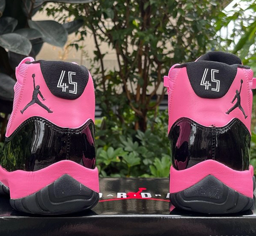 Air Jordan 11 Black Pink Shoes Sneakers