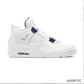 Air Jordan 4 Retro Metallic Purple Shoes Sneakers (Big Size Available)