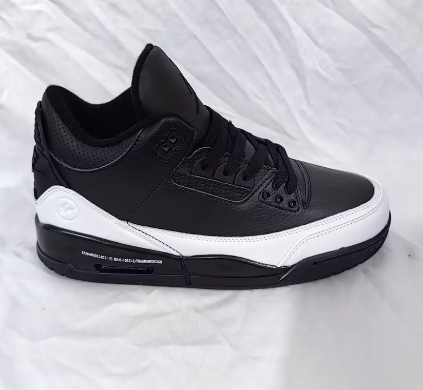 Fragment x AJ 3 Black White Sample Shoes Sneakers