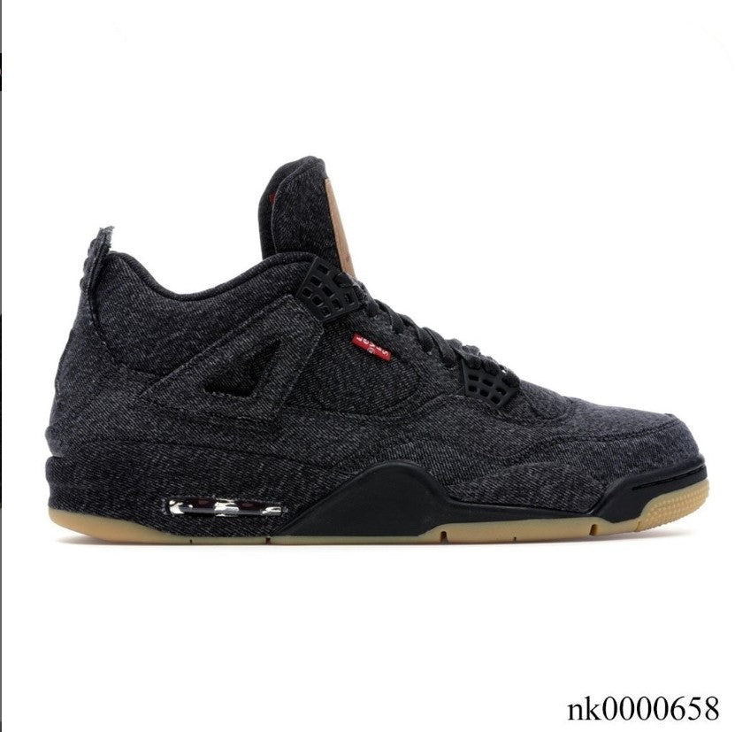Air Jordan 4 Retro Levi’s Black (Levi’s Tag) Shoes Sneakers