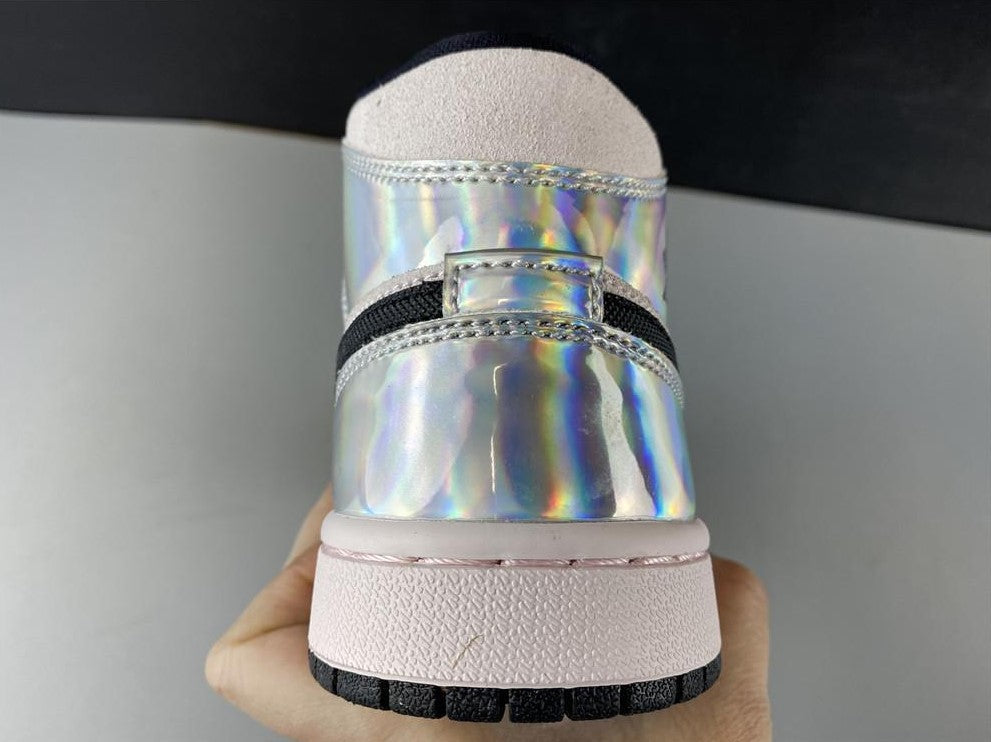 Air Jordan 1 Mid Dirty Powder Iridescent (W) Shoes Sneakers