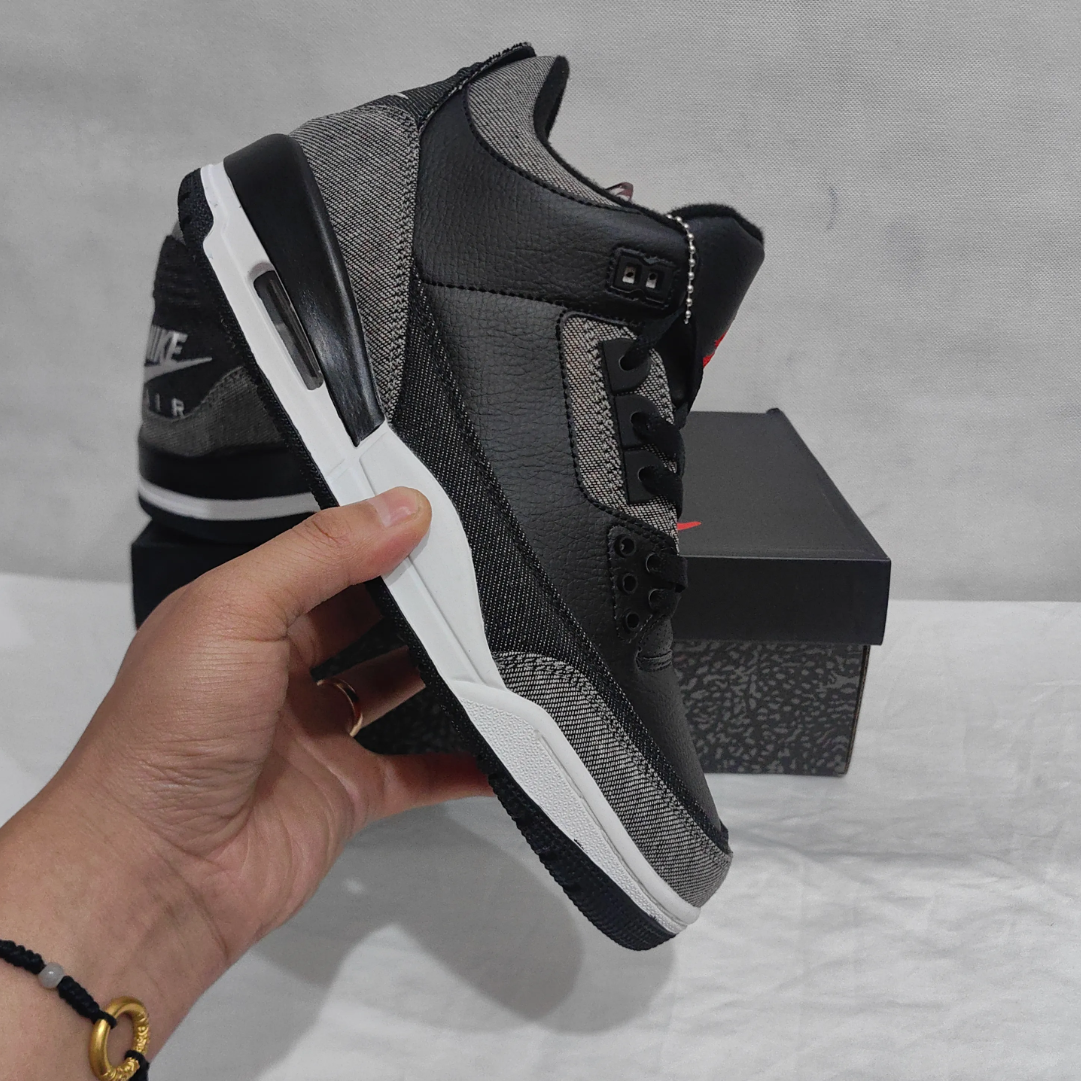 Levi’s x AJ 3 Black Denim Shoes Sneakers