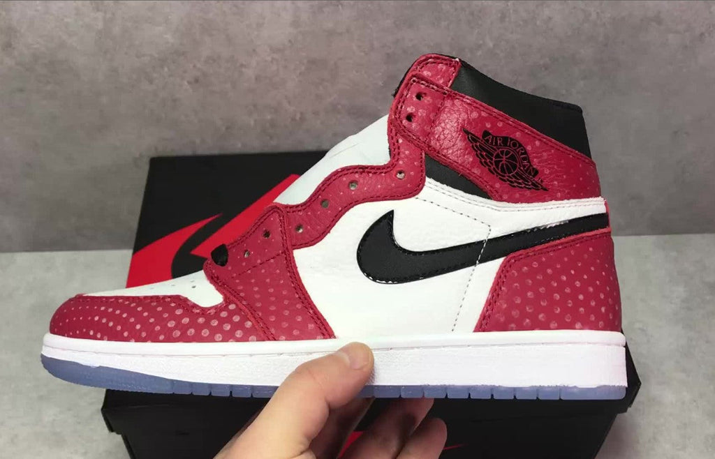 Air Jordan 1 Retro High Spider-Man Origin Story Shoes Sneakers