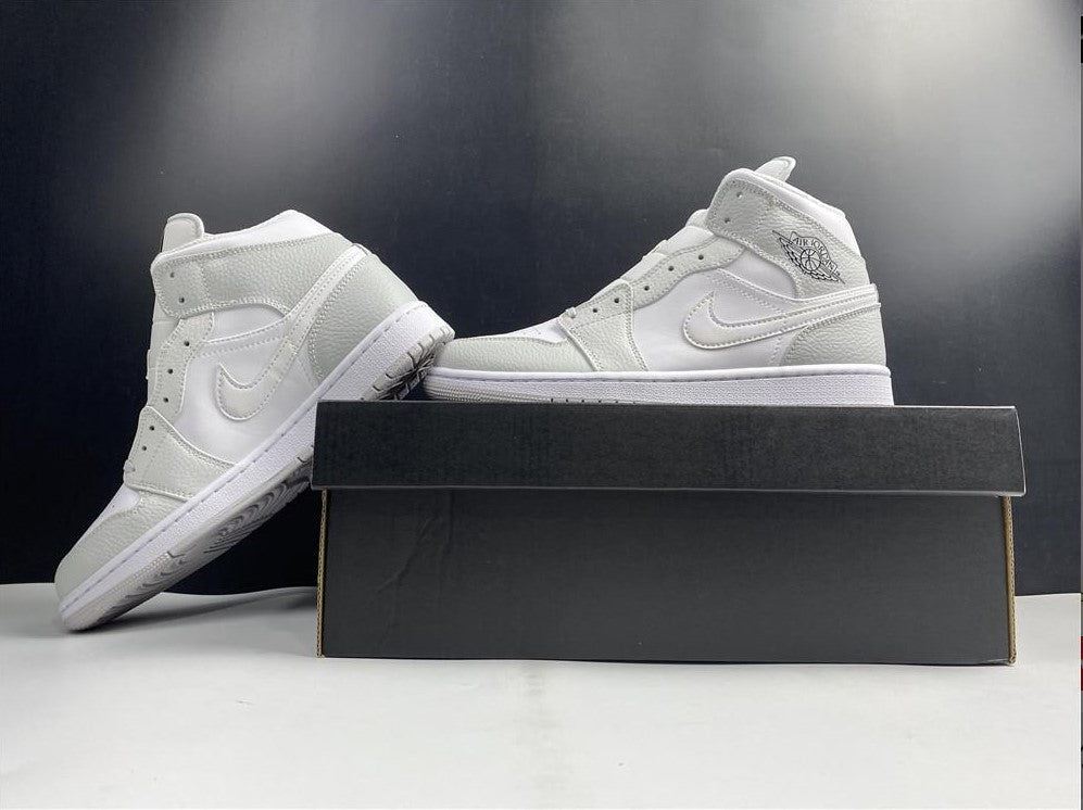 Air Jordan 1 Mid Grey Camo Shoes Sneakers