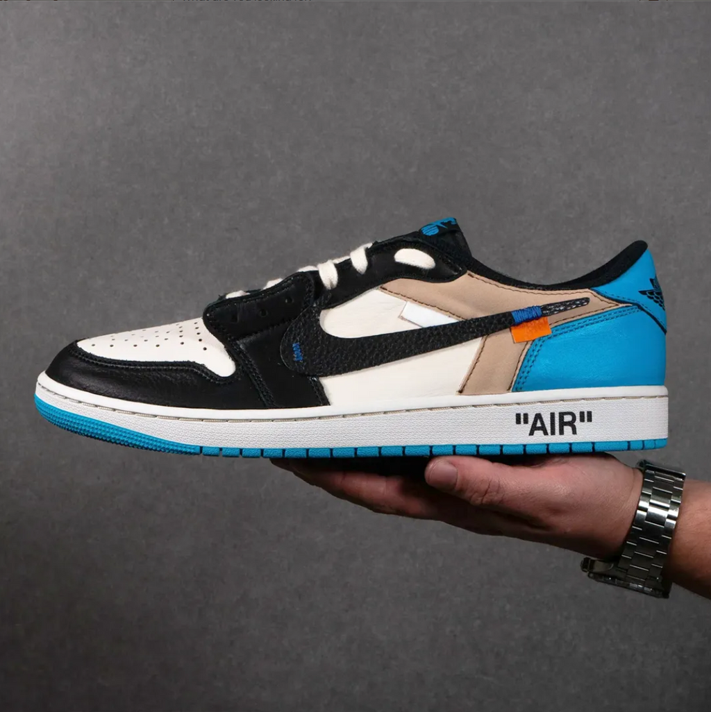 OW x Air Jordan 1 Low OG UNC Shoes Sneakers