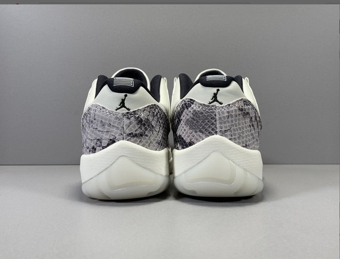 Air Jordan 11 Low Snake Light Bone Shoes Sneakers